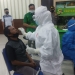 Suasana Pelaksanaan Tes Antigen Kepada beberapa undangan saat hendak memasuki Ruang Madani, untuk mengikuti Pelantikan Kepala Desa. (Putra/Gopos).