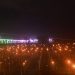 Ribuan lampu botol menerangi kawasan embung Hutadaa dalam pelaksanaan tumbilotohe di Kecamatan Telaga Jaya, Kabupaten Gorontalo. (putra/gopos)