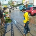 PERBAIKAN JALAN - Petugas Dinas PUPR Kota Gorontalo melakukan penyedotan genangan air di Jalan HB.  Jassin Kota Gorontalo, Ahad (23/5/2021). Foto (Diskominfo Kota Gorontalo)