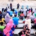 Bupati Hamim Pou didampingi Kepala Dinas Pendidikan Marni Nisabu, saat berbicara didepan Kepala Sekolah se Kabupaten Bone Bolango, tentang pembukaan pembelajaran tatap muka yang akan dimulai kembali. (Foto istimewa)