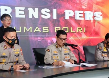 Konferensi pers Kadiv Humas Polri Irjen Argo Yuwono. (Foto: istimewa)