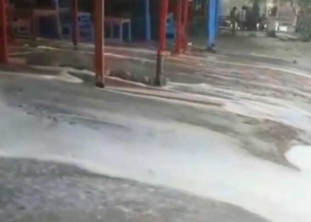 Tangkapan layar dari video amatir milik warga. (Foto: istimewa)