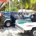 Pengawasan tempat wisata Pantai Botutonuo, Bone Bolango oleh jajaran Polri, dan Satpol PP dalam rangka mencegah terjadinya kerumunan dan penumpukan orang selama libur lebaran Idulfitri 1442 H. (istimewa)