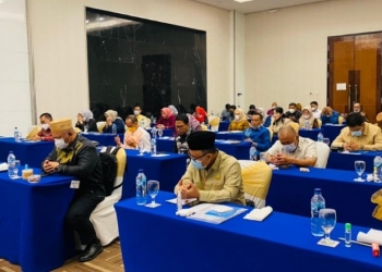 Suasana anggota DPRD Gorontalo saat mengikuti Bimtek Keuangan Daerah di Jakarta. Foto Istimewa