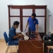 Petugas Imigrasi Gorontalo melakukan pemeriksaan terhadap MK, WNA asal Malaysia lantaran masa berlaku paspor miliknya telah habis. (istimewa)