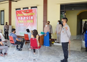 Vaksinasi massal Polda Gorontalo