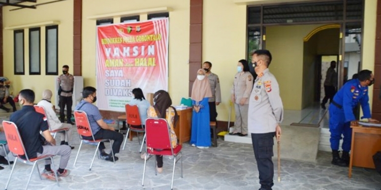 Vaksinasi massal Polda Gorontalo