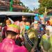 Penyambutan menteri Desa, PDT, dan Transmigrasi oleh masyarakat Gorontalo Utara. (Foto: Isno/Gopos)