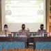 Dari kiri, Kapolres Tulungagung, Wakapolres Tulungagung, dan Kasat Binmas Polres Tulungagung, saat silaturahmi dengan para dai di Liiur Cafe dan Resto, Kamis (24/6/2021).
