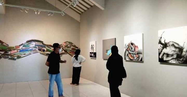 Suasana Pameran seniman Gorontalo, di RuangDalam Art House. (Foto: Istimewa)