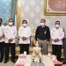 PEMULIHAN EKONOMI - Wali Kota Gorontalo, Marten Taha saat audiensi bersama Pimpinan Cabang BNI Gorontalo di Rudis Wali Kota Gorontalo. Rabu (7/7/2021). Foto (Diskominfo Kota Gorontalo)