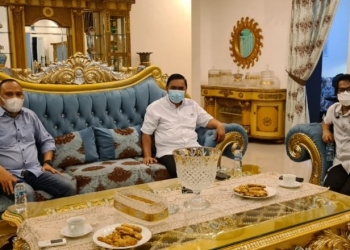 Ketua Komisi I DPRD Provinsi Gorontalo saat dikunjungi KPI Pusat. Foto Istimewa