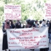 Puluhan mahasiswa yang tergabung dalam Aliansi Mahasiswa Peduli Lingkungan menggelar aksi demo dihalaman Kantor Bupati Bone Bolango (Foto Onal/Prokopim)