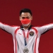 Eko Yuli Irawan Atlet cabang angkat besi berhasil meraih medali perak pertama untuk kontingen Indonesia di Olimpiade Tokyo. (Istimewa)