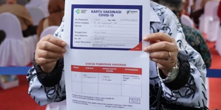 Ilustrasi kartu vaksin covid-19 (foto: sehatnegeriku.kemkes.go.id)