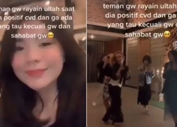 Konten  tiktok perayaan ulang tahun selebgram Gorontalo yang menjadi viral di media sosial. (istimewa)