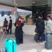 Para penghuni Ponpes Hubulo saat berada di Asrama Haji Provinsi Gorontalo untuk menjalani isolasi terpusat covid-19, Sabtu (17/7/2021). (indra/gopos)