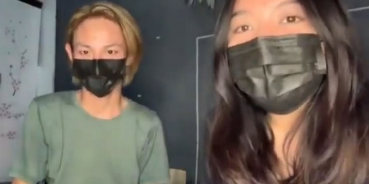 Pemilik akun tiktok @bysuci dan selebgram Gorontalo Nizam menyampaikan video permohonan maaf terkait konten tiktok perayaan HUT saat positif Covid-19. (istimewa)