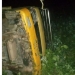 Kondisi truk yang terbalik di kompleks kantor Dinas Pertanian Boalemo, Ahad (10/7/2021) malam. (istimewa)
