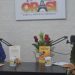 Bupati Gorontalo, Nelson Pomalingo saat menjadi pembicara di Acara Orasi (Obrolan Demokrasi) di Kantor Bawaslu Kabupaten Gorontalo, Sabtu (10/7/2021). Foto : Putra/Gopos.