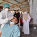 Pelaksanaan swab antigen di lingkungan RSUD Ainun Habibie Provinsi Gorontalo, Selasa (13/7/2021). foto hms