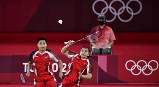 Pasangan ganda putri Indonesia, Greysia Polii/Apriyani Rahayu berhasil mengalahkan ganda putri Korea Selatan, Lee Sohee/Shin Seungchan dalam semifinal Olimpiade Tokyo 2020 di Musashino Forest Sport Plaza, Tokyo, Jepang, Sabtu (31/7/2021). (Foto istimewa)