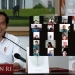 Presiden Republik Indonesia, Joko Widodo saat menggelar dialog melalui konferensi video bersama  anak-anak Indonesia, pada puncak Peringatan Hari Anak Nasional Tahun 2021. (Foto Kemenkominfo RI)