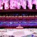 Suasana Upacara Pembukaan Olimpiade Tokyo 2020.