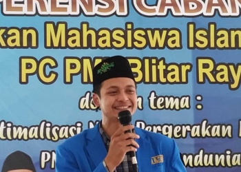 Ketua Umum PMII Blitar, Agus Efendi (Foto istimewa)