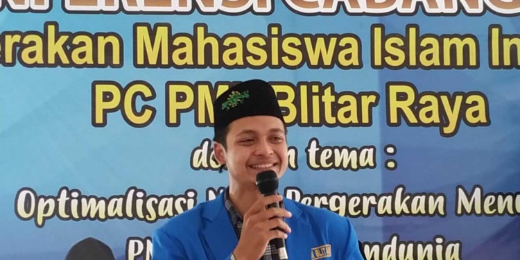 Ketua Umum PMII Blitar, Agus Efendi (Foto istimewa)