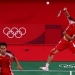 Ganda putra Mohammad Ahsan dan Hendra Setiawan mengalahkan ganda Kanada Jason Ho-Shue dan Nyl Yakura pada babak penyisihan Olimpiade Tokyo 2020 di Musashino Forest Sport Plaza, Tokyo, Jepang, 24 Juli 2021. (Foto istimewa)