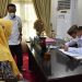Bupati Pohuwato, Saipul Mbuinga, menandatangani surat tindak lanjut pendampingan penyusunan Ranperda Pengelolaan Air Limbah Domestik, Rabu (25/8/2021).