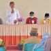 Bupati Pohuwato, Saiful A Mbuinga saat menyampaikan Pentingnya Edukasi Faksinasi. Foto: Mahmud/Gopos