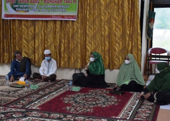 Kegiatan ceramah agama serta silaturahmi yang dilaksanakan DWP Pohuwato dalam rangka menyambut tahun baru Islam 1443 Hijriyah.(Komifo Pohuwato)