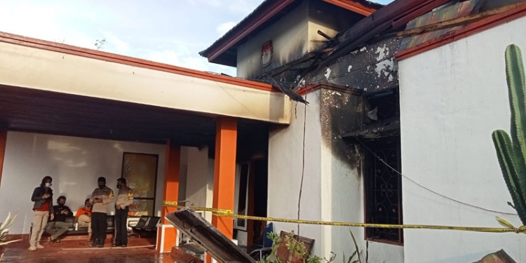 Kebakaran KPU Provinsi Gorontalo