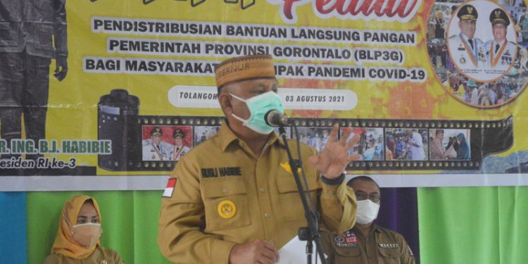 Gubernur Gorontalo, Rusli Habibie. (putra/gopos)