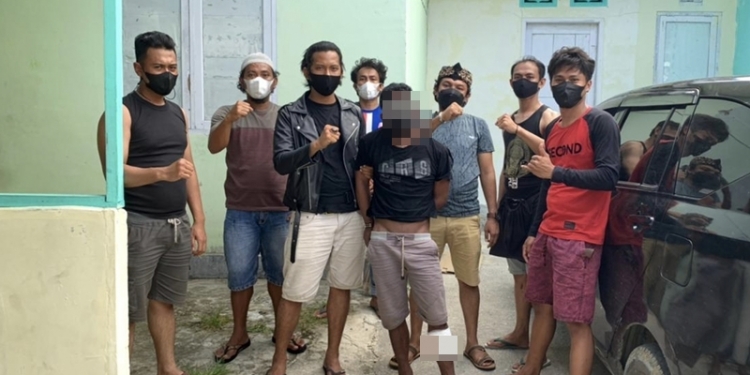 Tim Opsnal Polres Pohuwato menangkap Leksi di Wilayah Kabupaten Parimo, Provinsi Sulawesi Tengah, Selasa (10/8/2021). (istimewa)