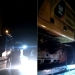 Mobil tronton yang mengangkut ekskavator saat melintas di Kecamatn Bulawa sempat menghantam jaringan kabel listrik