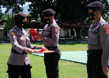 Personel Polda Gorontalo sebagai tracer