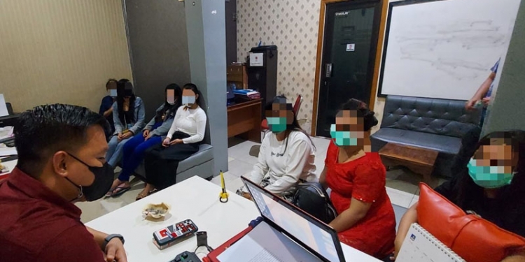 Sebanyak 9 Perempuan dan 3 Pria Diamankan Polres Gorontalo Kota, Diduga Sindikat Prostitusi Online
