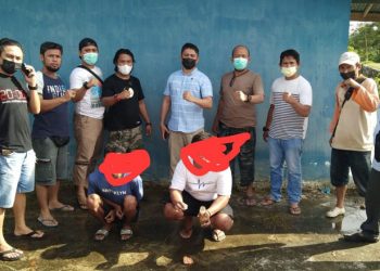 Tim Khusus Kepolisian Resort (Polres) Bone Bolango yang dipimpin oleh Ipda Zulkifli Saeng mengamankan dua orang warga Kota Gorontalo akibat memiliki sabu, Kamis (19/8/2021)