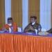 Bupati Pohuwato, Saiful A Mbuinga didampingi Forkopimda menghadiri rapat percepatan vaksinasi di Kecamatan Marisa bertempat di aula Kantor Camat Marisa.