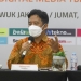 COO PT Arkadia Digital Media Tbk yang juga Pemimpin Redaksi Suara.com Suwarjono saat mempresentasikan perkembangan Perseroan dalam agenda Paparan Publik atau Pubex 2021, yang digelar secara hibrid (online & offline) di Jambuluwuk Hotel Thamrin, Jakarta, Jumat (27/8/2021).