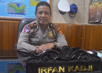 Kasat Lantas Polres Gorontalo, AKP Irfan Kadji. (Foto: Putra/Gopos)