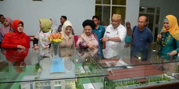 Kunjungan keluarga Alm B.J. Habibie ke RSUD Hasri Ainun Habibie. (Dok. sebelum covid-19/Kominfo)