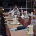 Bupati Pohuwato saat memimpin rapat Evaluasi Peningkatan Vaksinasi Covid-19, bersama pimpinan OPD dan camat, di ruang Pola Bupati.
