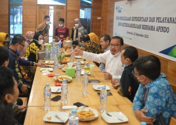 Focus Group Discussion Kepesrtaan dan Pelayanan BPJS Ketenagakerjaan bersama APINDO. (Foto AKP)