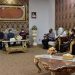 Bupati Pohuwato Saipul A Mbuinga bersama  Kapolres Pohuwato, AKBP. Joko Sulistiono, Kajari Pohuwato, Mas’ud, SH.,MH, Sekda Iskandar Datau dan Kadis Perhubungan, Yunus Mohamad, pada saat memaparkan gambaran pekerjaan bandara pohuwato.