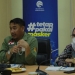 Bupati Bone Bolango, Hamim Pou didampingi Wakil Bupati, Merlan S. Uloli saat memimpin rapat evaluasi cakupan vaksinasi oleh OPD