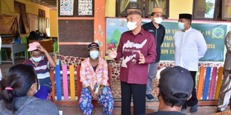 Bupati Pohuwato Cek Persiapan Vaksinasi Massal di Kecamatan Randangan